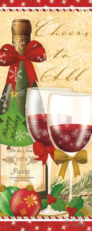 Reproduction of Holiday Cheers I by Veronique Charron - Wall Decor Art