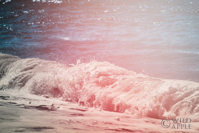 Lost Coast Waves Pink Ii Posters Prints & Visual Artwork