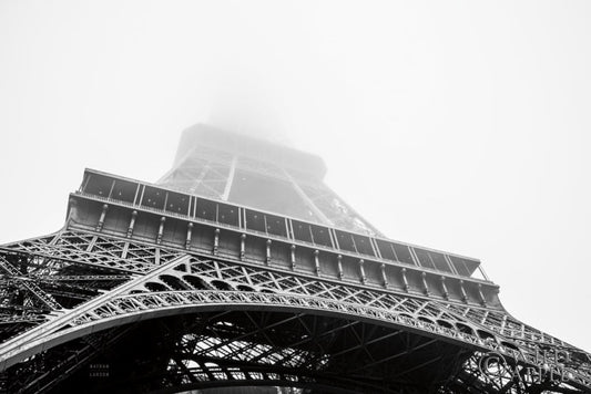 Under Eiffel Misty Day Posters Prints & Visual Artwork