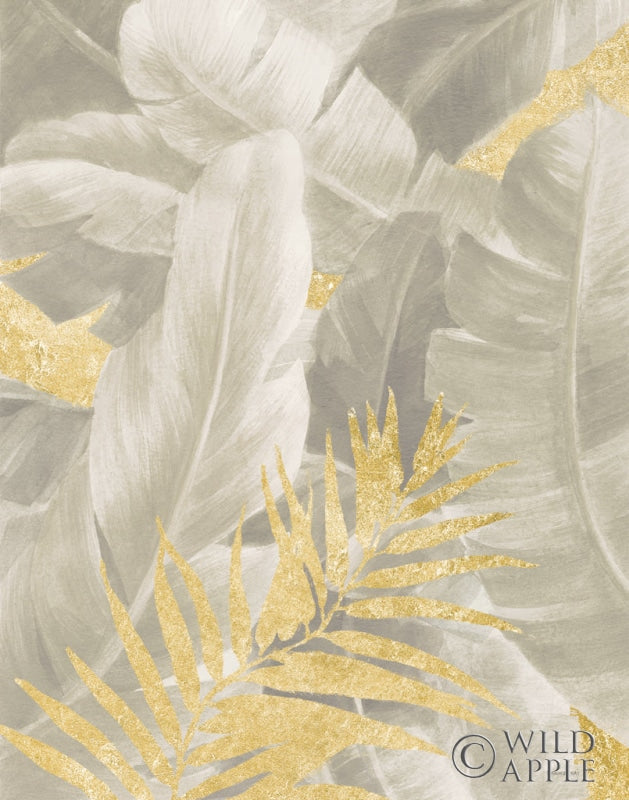 Palm Of The Tropics I Neutral Gold Posters Prints & Visual Artwork