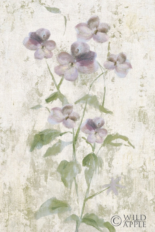 Reproduction of Purple Field Flowers Crop by Cheri Blum - Wall Decor Art