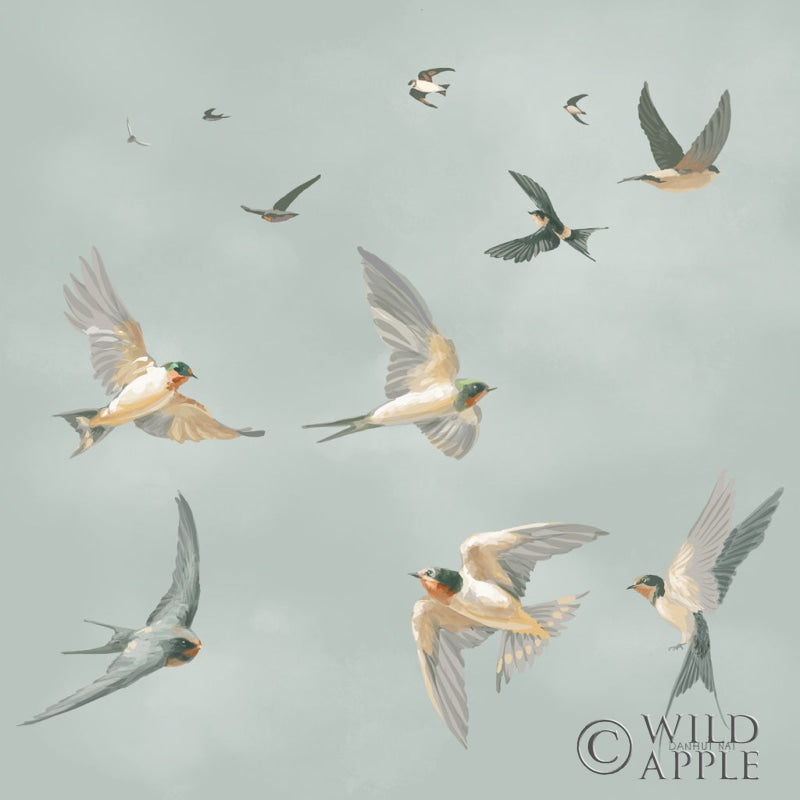 Reproduction of Swifts by Danhui Nai - Wall Decor Art