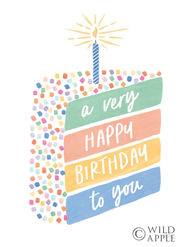 Reproduction of Birthday Wishes I by Laura Marshall - Wall Decor Art