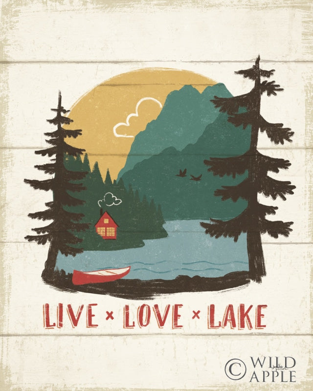 Vintage Lake Vii Vertical Posters Prints & Visual Artwork