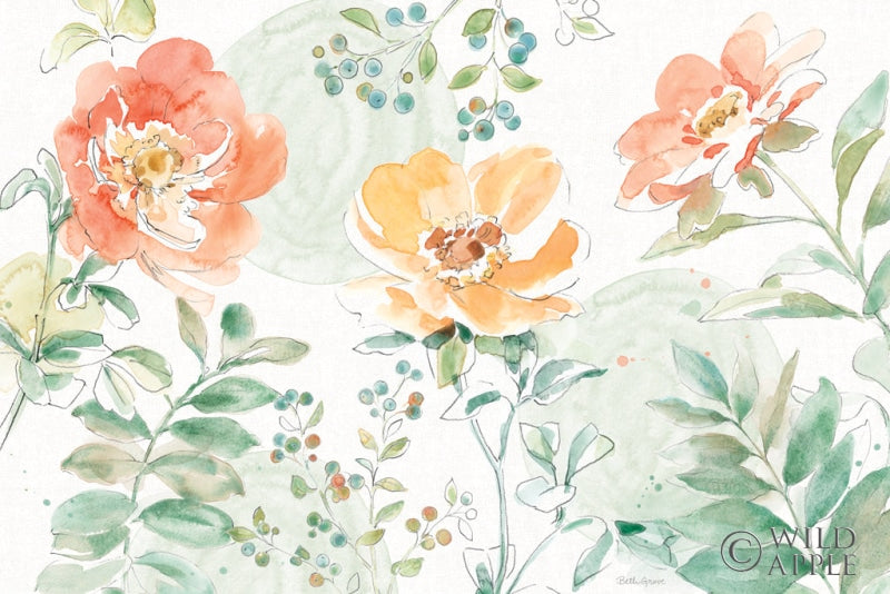 Reproduction of Soft Petals I by Beth Grove - Wall Decor Art