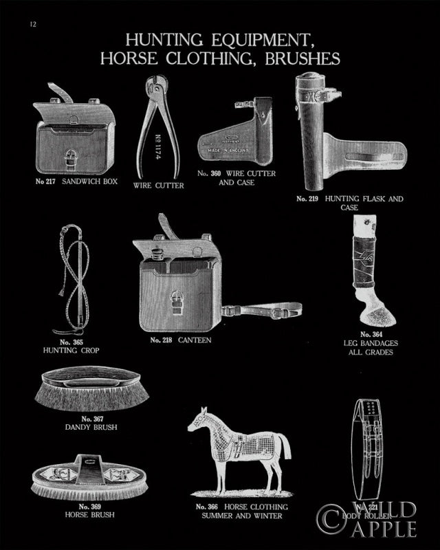 Reproduction of Equestrian Riding IV BW by Wild Apple Portfolio - Wall Decor Art