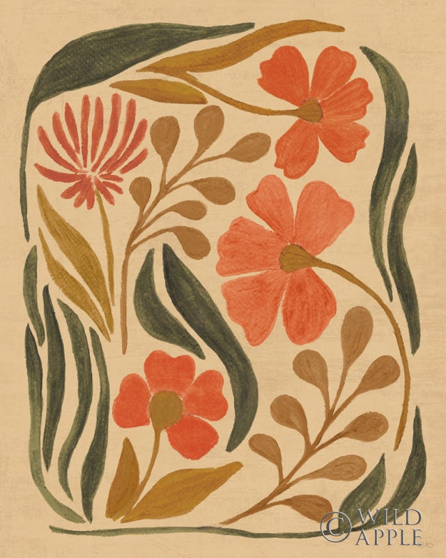 Reproduction of Bold Floral Abstract I by Veronique Charron - Wall Decor Art