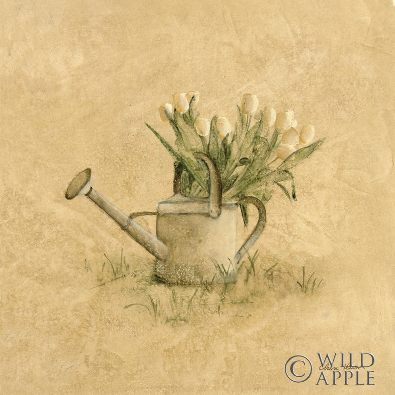 Reproduction of Watering Can by Cheri Blum - Wall Decor Art