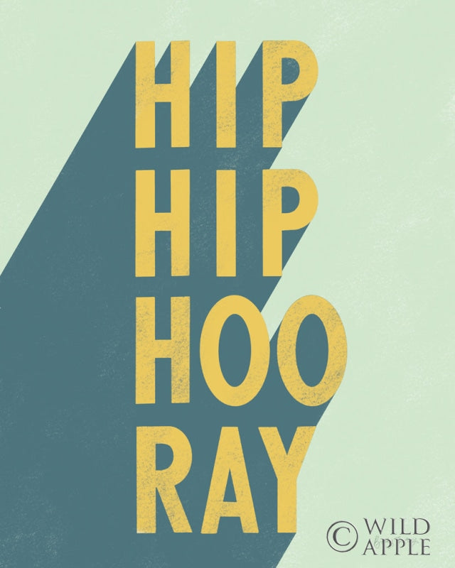 Reproduction of Hip Hip Hooray Crop by Becky Thorns - Wall Decor Art