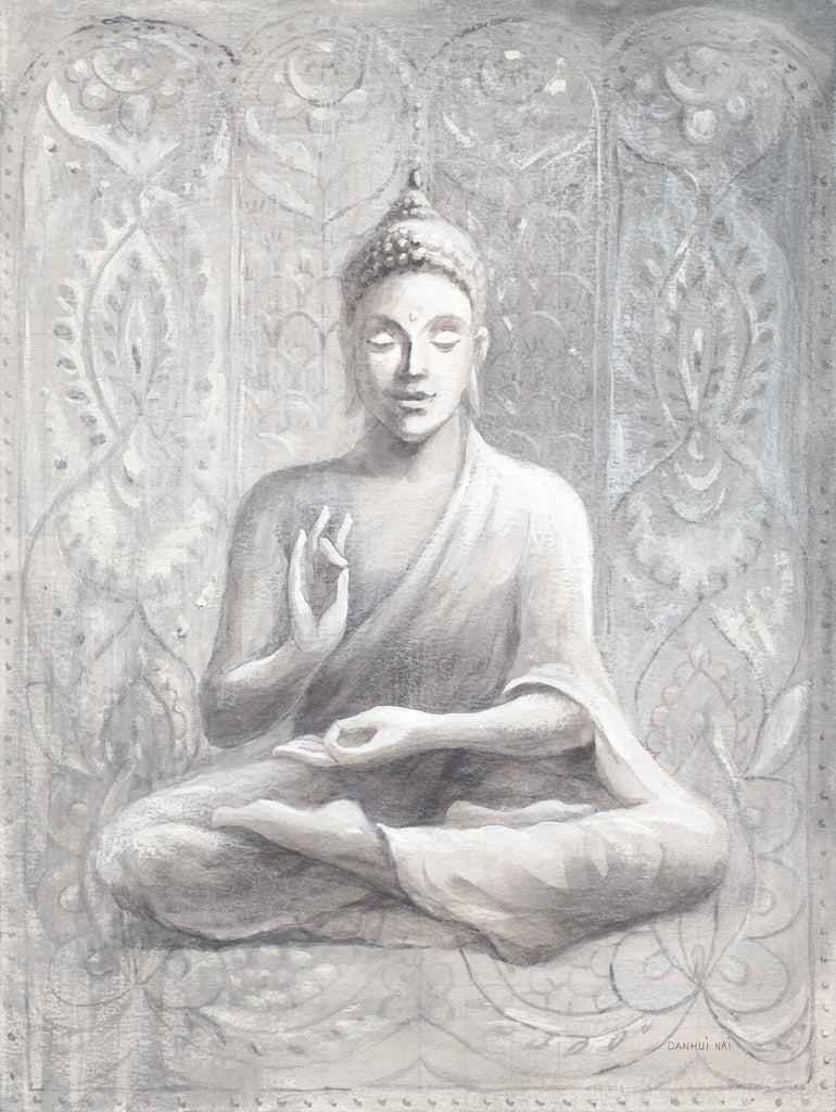 Reproduction of Peace of the Buddha Silver by Danhui Nai - Wall Decor Art