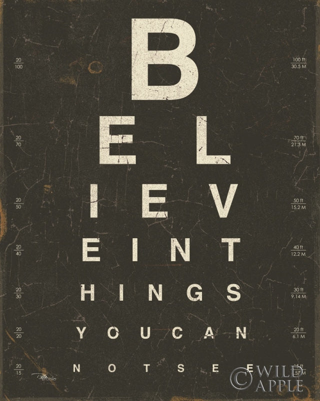 Reproduction of Eye Chart III by Pela Studio - Wall Decor Art