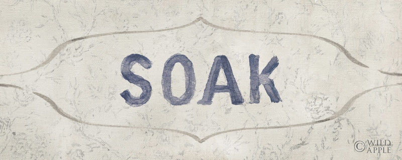 Reproduction of Victorian Bath Words III by Danhui Nai - Wall Decor Art