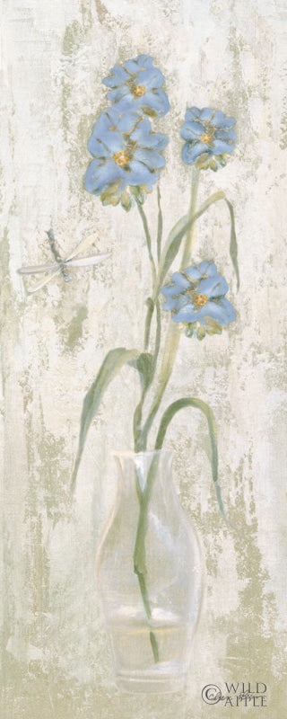 Reproduction of Blue Field Flowers by Cheri Blum - Wall Decor Art