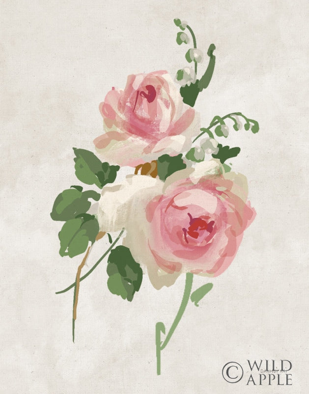 Reproduction of Impressionist Garden I Neutral by Danhui Nai - Wall Decor Art