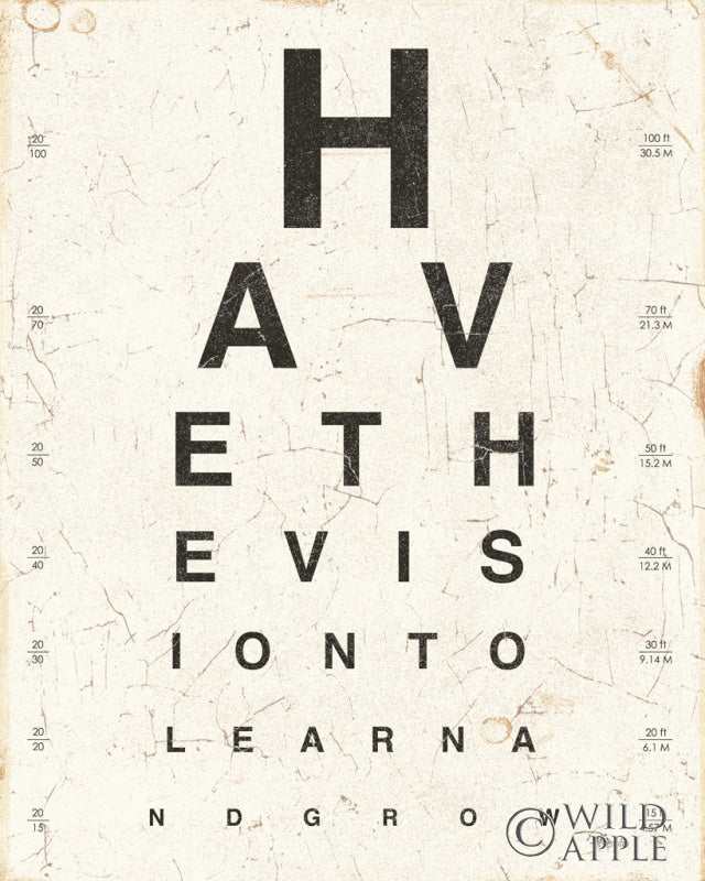 Eye Chart Ii Posters Prints & Visual Artwork