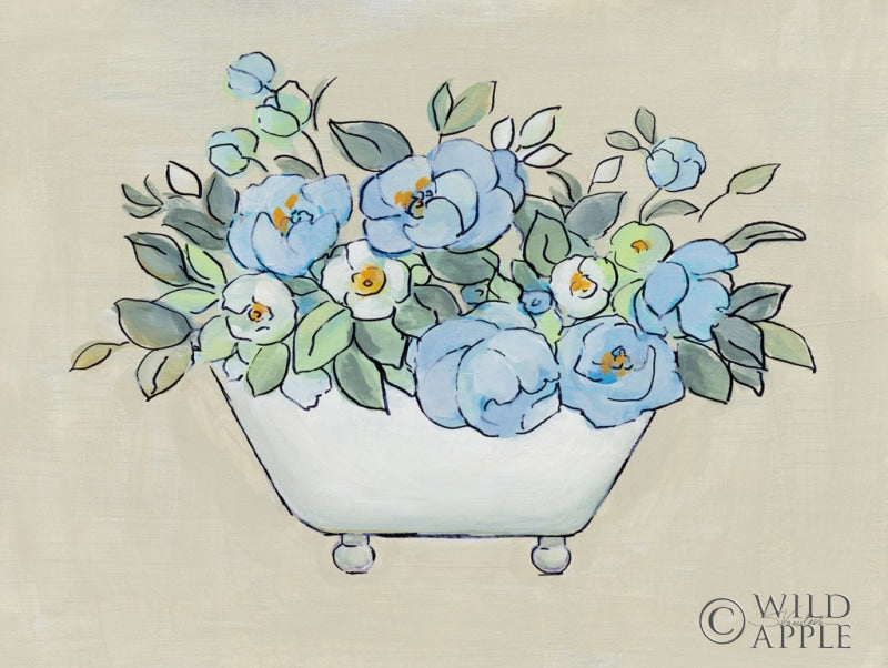 Reproduction of Floral Tub I by Silvia Vassileva - Wall Decor Art