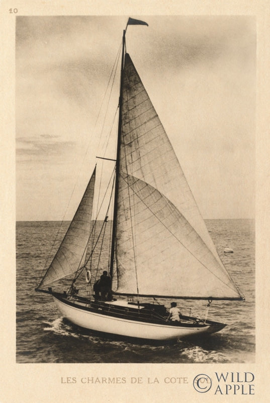 Vintage Sailing Ii No Stamp Posters Prints & Visual Artwork