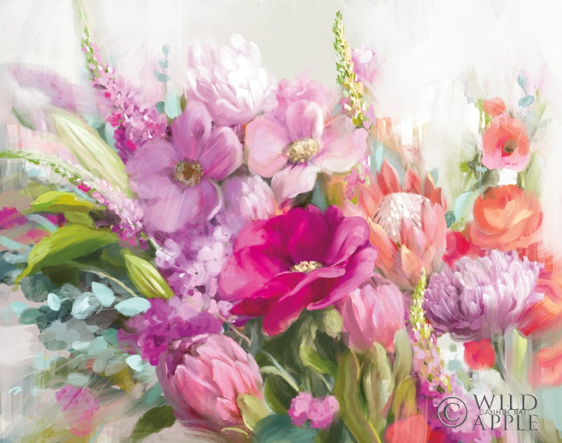 Reproduction of Bright Florals by Danhui Nai - Wall Decor Art