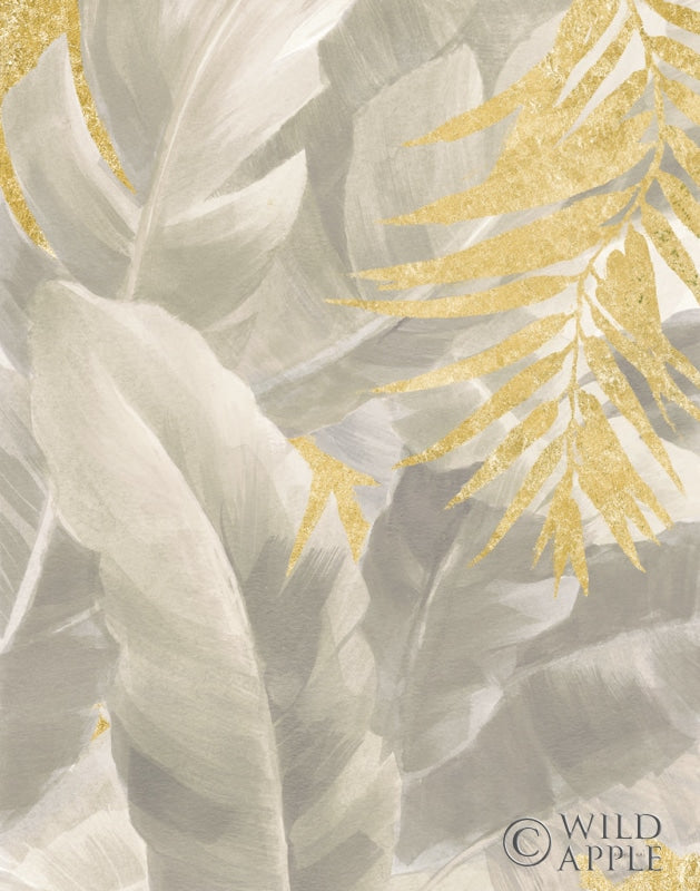 Reproduction of Palm of the Tropics II Neutral Gold by Danhui Nai - Wall Decor Art