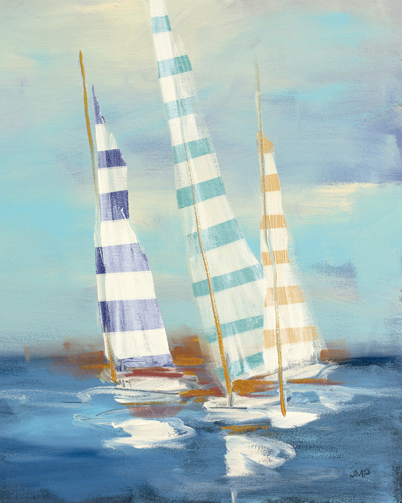 Reproduction of Summer Regatta III Stripes by Julia Purinton - Wall Decor Art