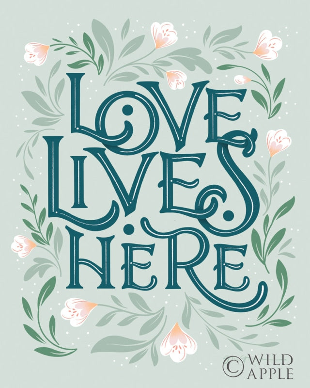 Reproduction of Love Lives Here II by Gia Graham - Wall Decor Art