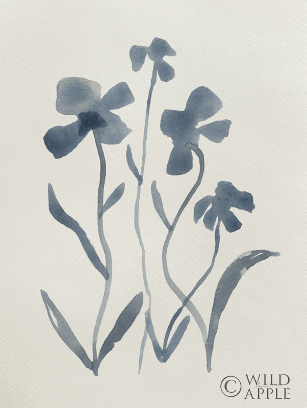 Reproduction of Blue Florals II by Pamela Munger - Wall Decor Art
