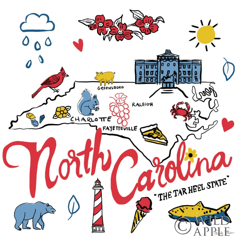 North Carolina Posters Prints & Visual Artwork