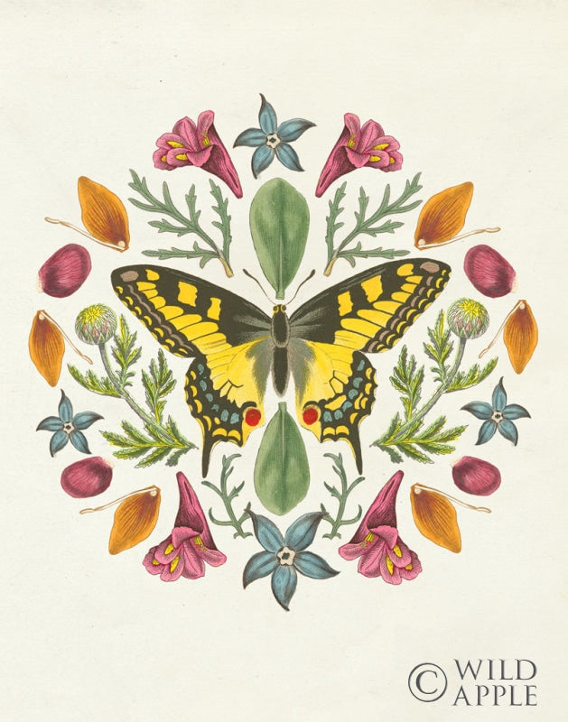Butterfly Mandala Iii Vertical Posters Prints & Visual Artwork