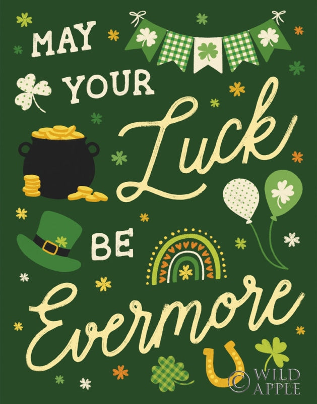 Reproduction of Shamrock Wishes III by Laura Marshall - Wall Decor Art