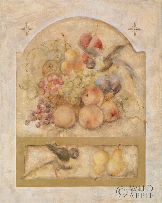 Reproduction of Fruit and Birds II by Cheri Blum - Wall Decor Art