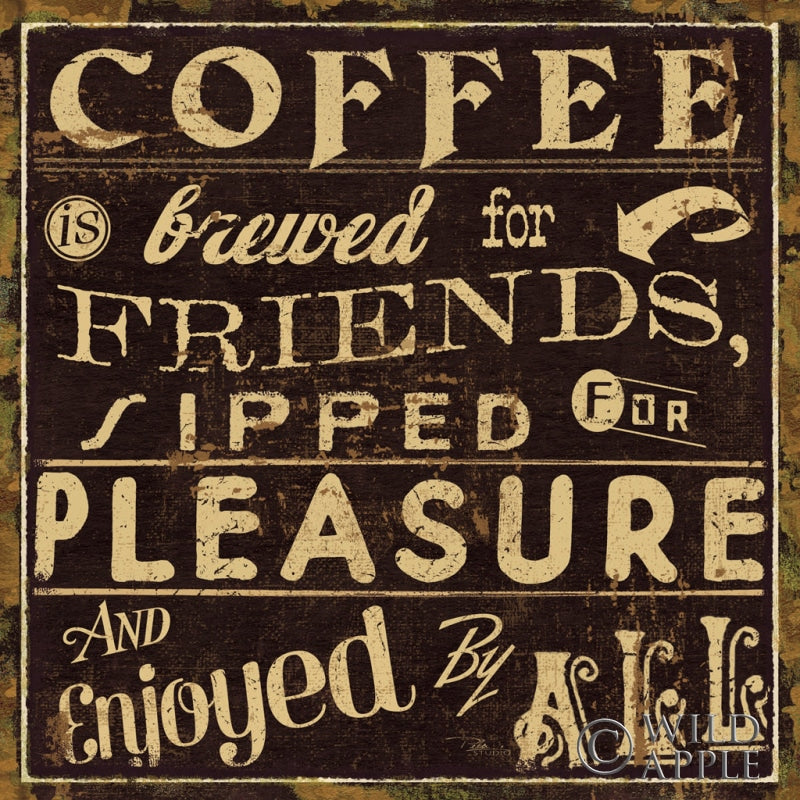 Reproduction of Coffee Quote II by Pela Studio - Wall Decor Art