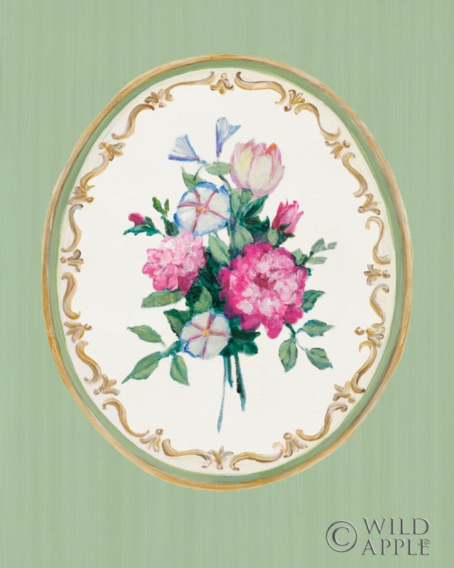 Reproduction of Floral Cameo IV by Julia Purinton - Wall Decor Art