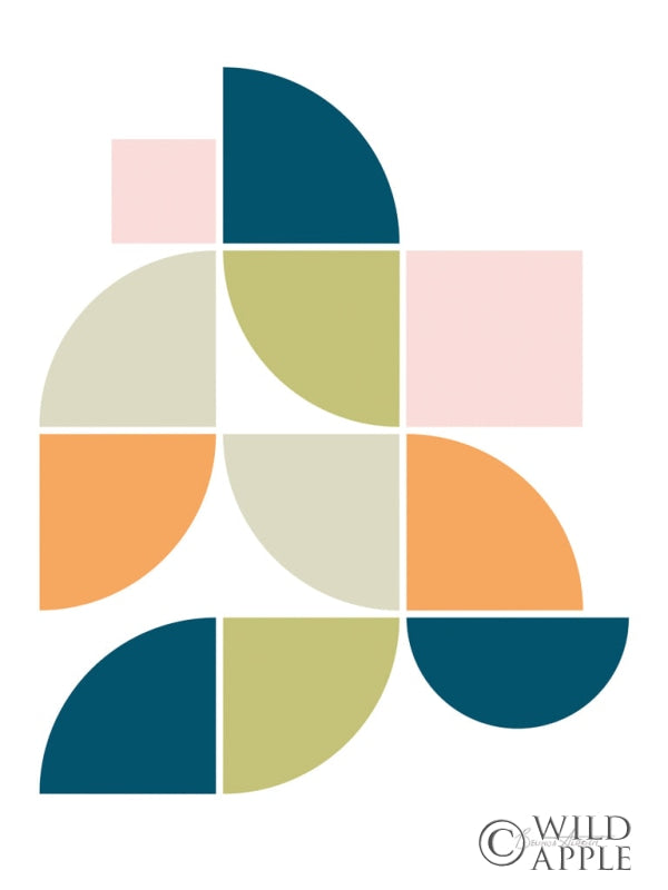 Reproduction of Mid Century Geo II by Belinda Aldrich - Wall Decor Art