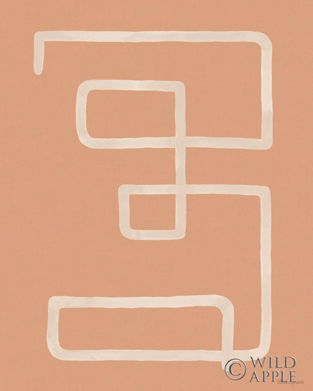 Reproduction of Abstract Squiggle III Desert Dark by Beth Grove - Wall Decor Art