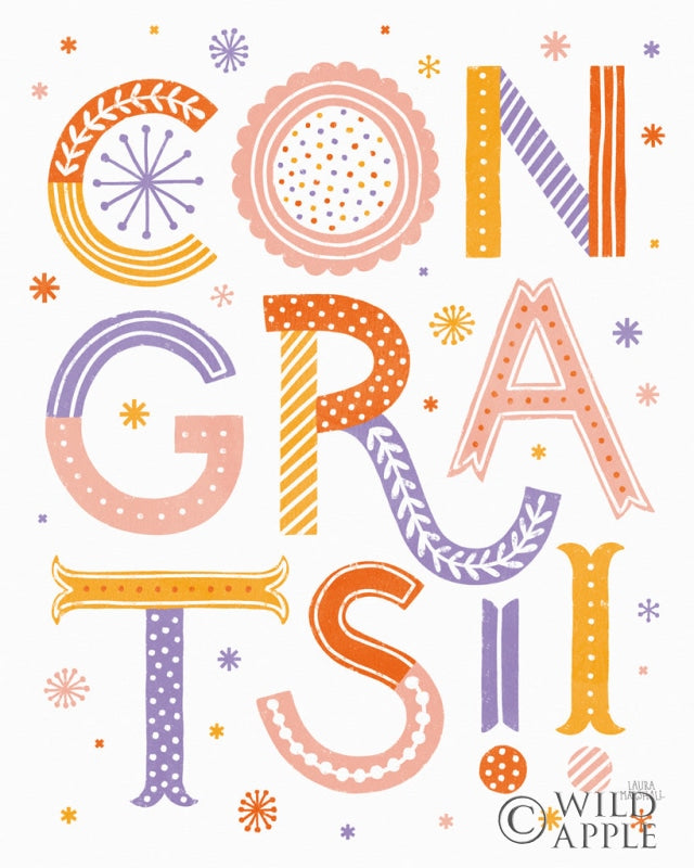 Reproduction of Celebrations VI by Laura Marshall - Wall Decor Art