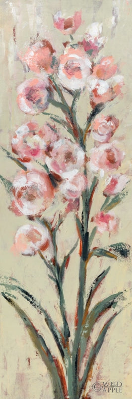 Reproduction of Tall Blush Flowers II by Silvia Vassileva - Wall Decor Art