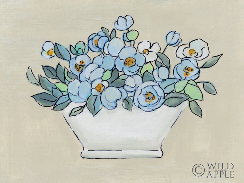 Reproduction of Floral Tub II by Silvia Vassileva - Wall Decor Art