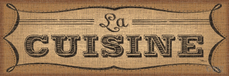 Reproduction of La Cuisine Burlap II by Pela Studio - Wall Decor Art