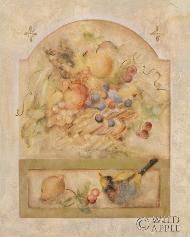 Reproduction of Fruit and Birds I by Cheri Blum - Wall Decor Art