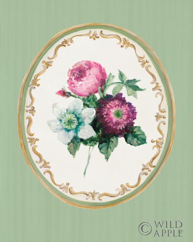Reproduction of Floral Cameo VI by Julia Purinton - Wall Decor Art