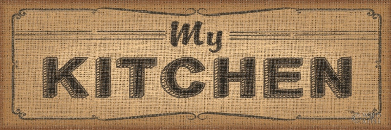 Reproduction of La Cuisine Burlap IV by Pela Studio - Wall Decor Art