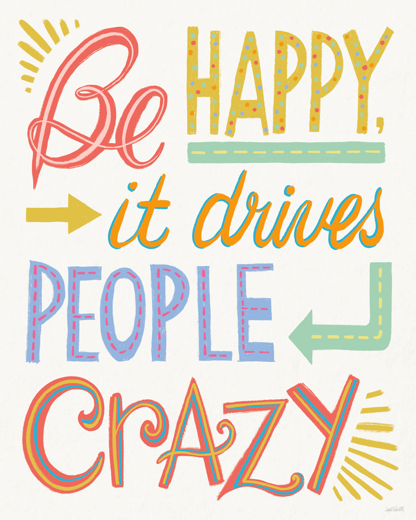 Reproduction of Colorful Sayings V by Anne Tavoletti - Wall Decor Art