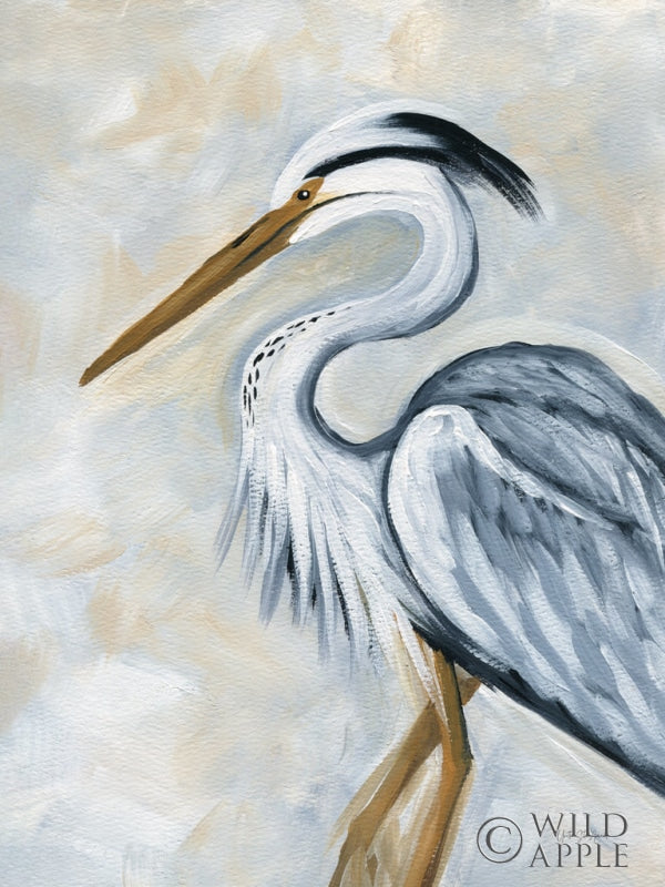 Reproduction of Blue Heron by Yvette St. Amant - Wall Decor Art