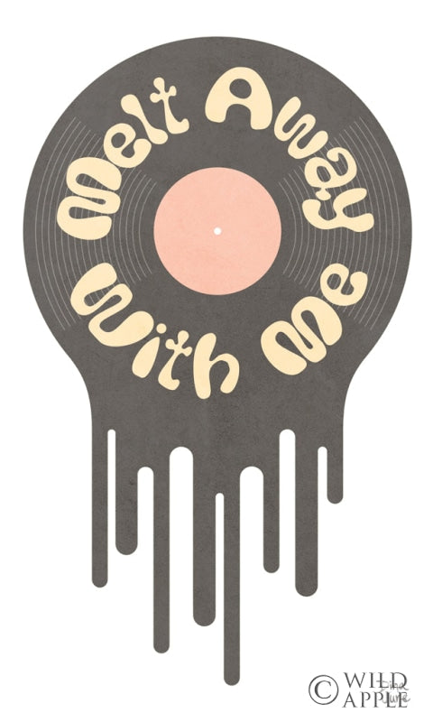 Reproduction of Melt Away With Me I on White by Dina June - Wall Decor Art