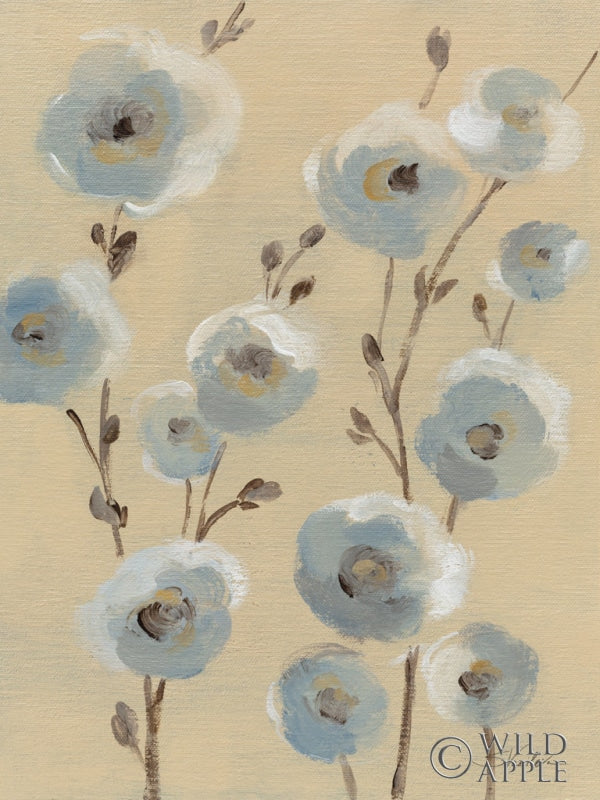 Reproduction of Pale Blue Branches II by Silvia Vassileva - Wall Decor Art