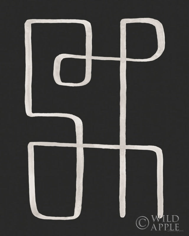 Reproduction of Abstract Squiggle II Dark by Beth Grove - Wall Decor Art