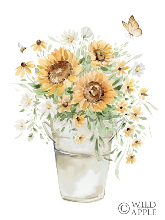 Sunflowers And Daisies I Posters Prints & Visual Artwork