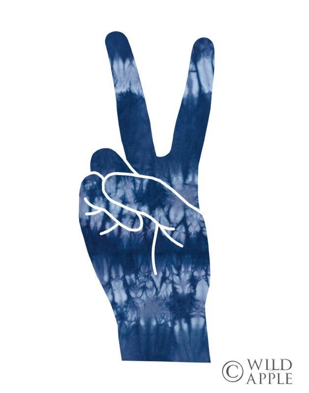 Reproduction of Shibori Peace by Mary Urban - Wall Decor Art