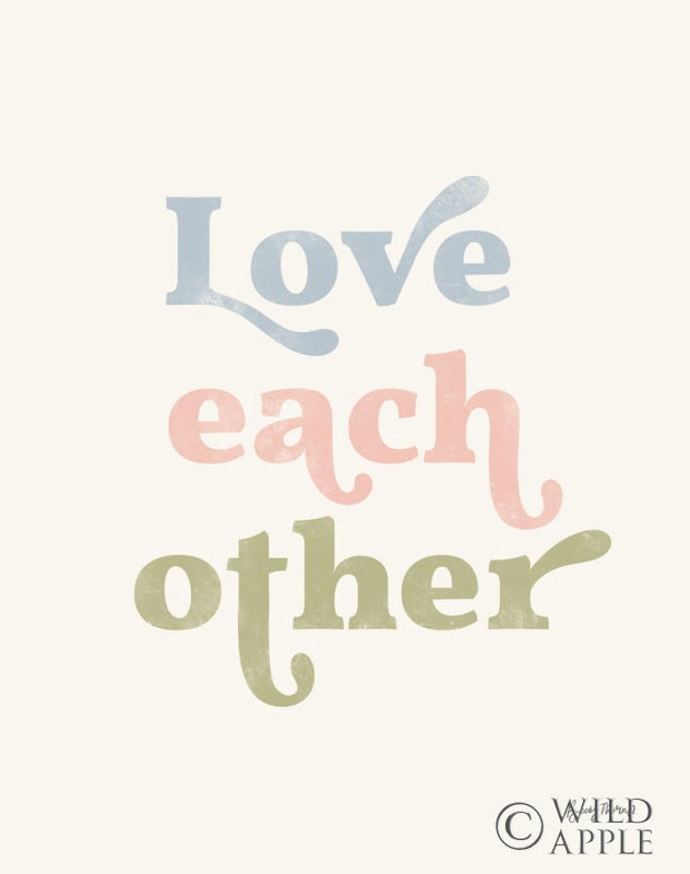 Reproduction of Love Each Other II Crop by Becky Thorns - Wall Decor Art