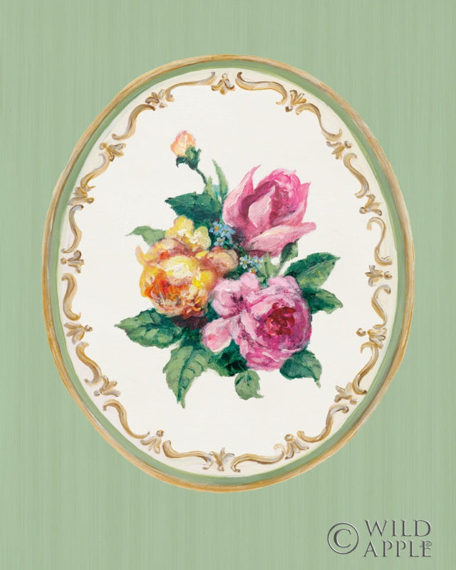 Reproduction of Floral Cameo II by Julia Purinton - Wall Decor Art